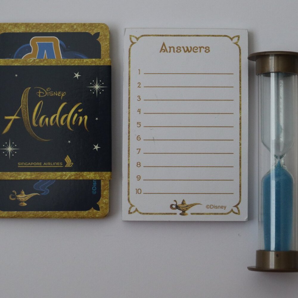 Aladdin Disney Children Toy Sands of Time Game New 7-12 y.o. Singapore Airlines